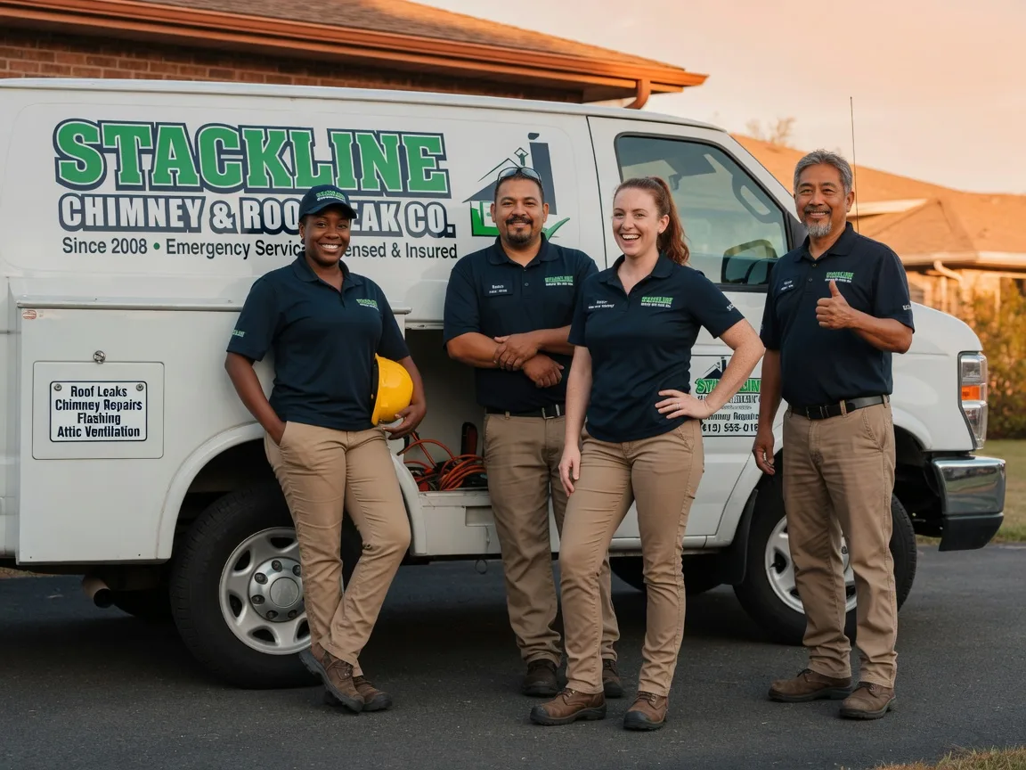 Chimney flashing repair company in Moore, TX